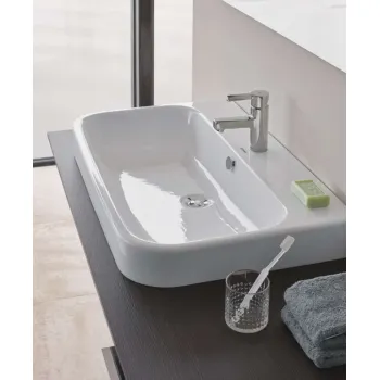 Vannas istabas izlietne Duravit Happy D.2 60x46cm, WonderGliss, Balta