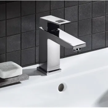 Vannas istabas Izlietnes maisītājs Grohe Eurocube  M-Size ar pop up vārstu, hromēts 23445000