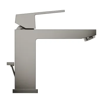 Vannas istabas Izlietnes maisītājs Grohe Eurocube M-Size ar pop up vārstu, brushed Hard Graphite 23445AL0