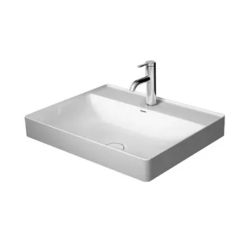 Vannas istabas izlietne Duravit DuraSquare WonderGliss, DuraCeram® 60x47cm, Balta Vannas istabas izlietne Duravit DuraSquare WonderGliss, DuraCeram® 60x47cm, Balta