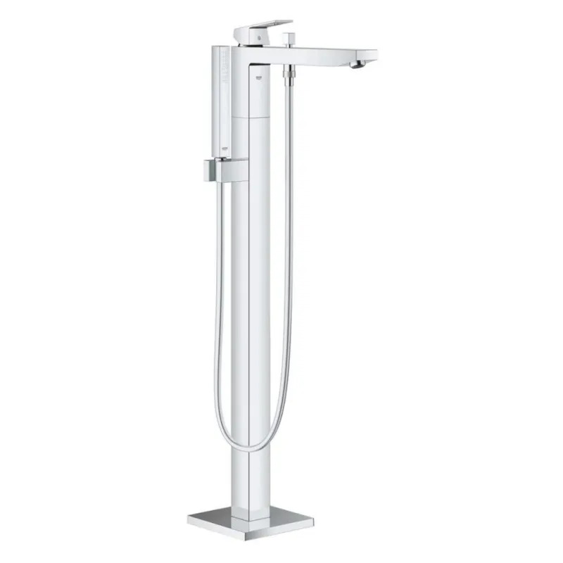 Vannas / Dušas maisītājs Grohe Eurocube uz grīdas, StarLight® apdare, Hromēts 23672001