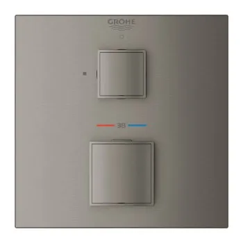 Vannas / Dušas maisītājs Grohe Grohtherm Cube iebūvējams, brushed Hard Graphite  24153AL0