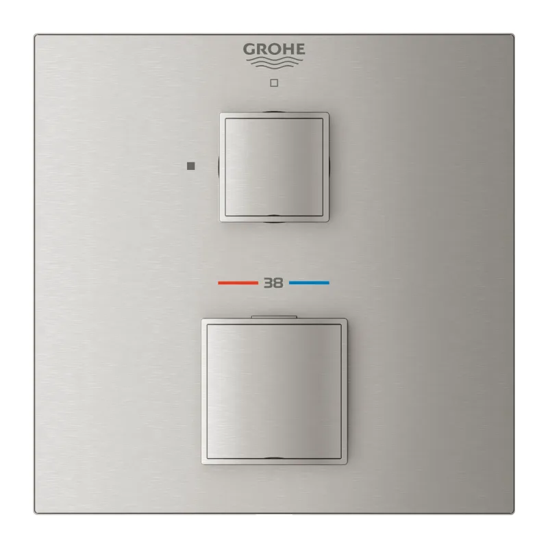 Vannas / Dušas maisītājs Grohe Grohtherm Cube iebūvējams, ar termostatu supersteel  24153DC0