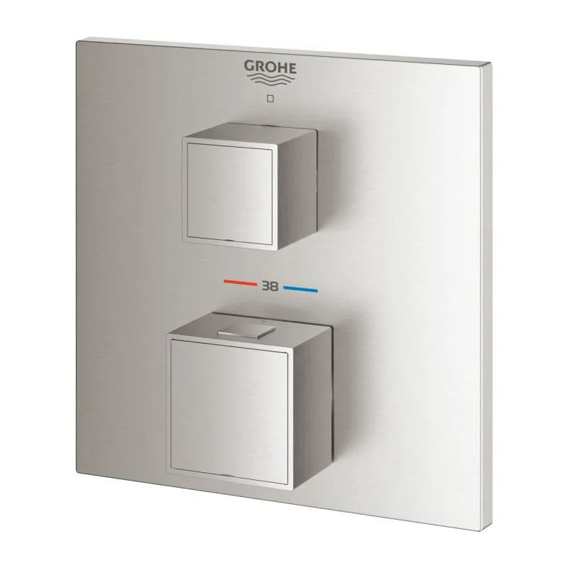 Vannas / Dušas maisītājs Grohe Grohtherm Cube iebūvējams, ar termostatu supersteel  24153DC0