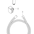 Dušas komplekts Hansgrohe PulsifySelS 3j ar turētāju un dšas vadu 1600mm 24303000 hromēts