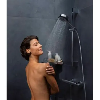 Dušas komplekts Hansgrohe  Unica Pulsify dušas stienis 650mm ar dušas vadu 160cm 24400000 hromēts