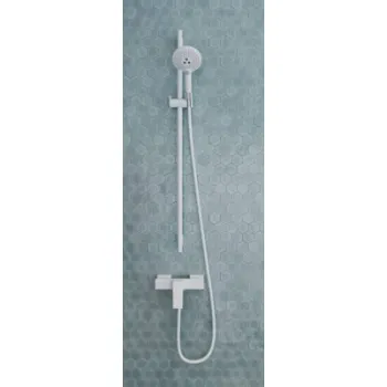 Dušas komplekts Hansgrohe  Unica Pulsify Dušas stienis 650mm ar dušas vadu 160cm 24400700 Balts matēts