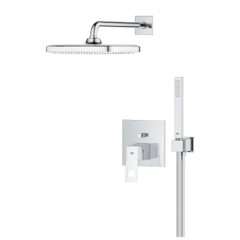 Dušas sistēma Grohe Eurocube Tempesta 250 Cube iebūvējamā, Hromēta 25289000 Dušas sistēma Grohe Eurocube Tempesta 250 Cube iebūvējamā, Hromēta 25289000