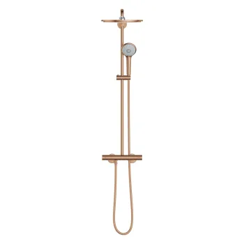 Dušas sistēma GROHE Euphoria 310 ar termostatu, PVD  virsma birstēts Warm Sunset 26075DL0 Dušas sistēma GROHE Euphoria 310 ar termostatu, PVD  virsma birstēts Warm Sunset 26075DL0
