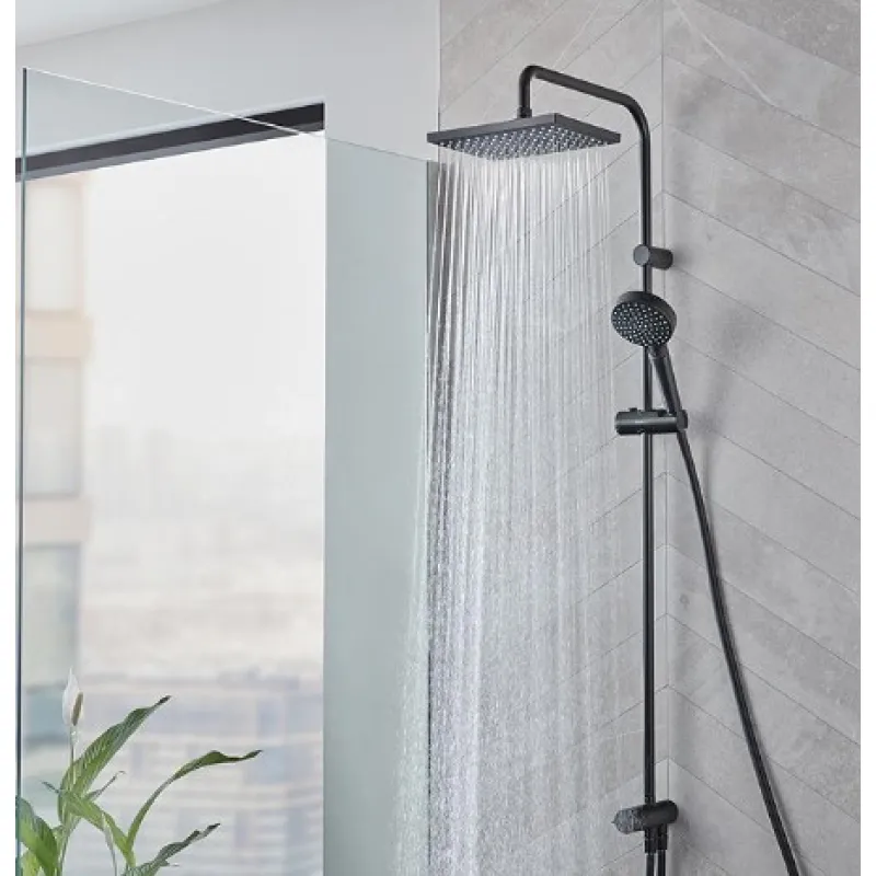 Dušas komplekts Hansgrohe  Vernis Shape SHP Reno EcoSmart 26289670 Melns Matēts