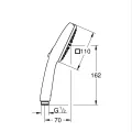 Dušas klausule Grohe Vitalio Comfort, Melna 263972431