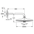 Dušas galva Grohe Euphoria SmartControl 260, 3 režīmi, StarLight® apdare, Hromēta 26458000