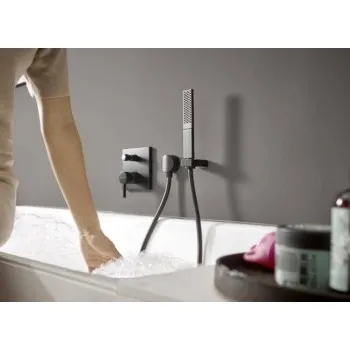 Dušas klausule Hansgrohe Rainfinity HS 1jet EcoSmart 9L 26867340 Brushed Black Chrome
