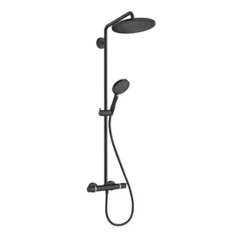 Dušas sistēma Hansgrohe Croma Select S Showerpipe 280 1jet EcoSmart  26891670 Melna matēta