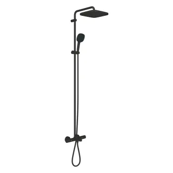Dušas sistēma Grohe Vitalio Comfort 250 ar termostatu Melna 269842431 Dušas sistēma Grohe Vitalio Comfort 250 ar termostatu Melna 269842431