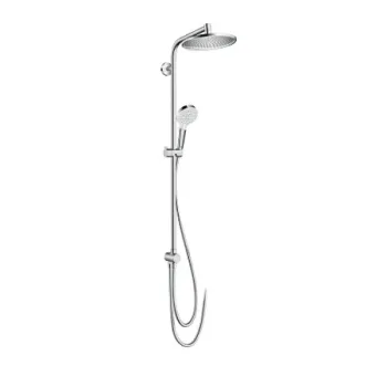 Dušas sistēma Hansgrohe Crometta S Showerpipe 240 1jet EcoSmart Reno 27270000 Hromēta