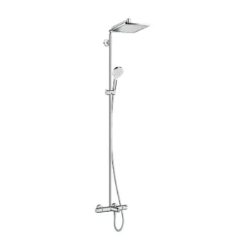 Dušas sistēma Hansgrohe Crometta E Showerpipe 240 1jet 27298000 Hromēta