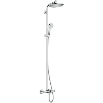 Dušas sistēma Grohe Crometta S Showerpipe 240 ar termostatu 27320000 hromēts Dušas sistēma Grohe Crometta S Showerpipe 240 ar termostatu 27320000 hromēts