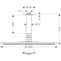 Dušas galva Hansgrohe Raindance Air overhead  300 27494000