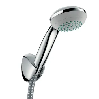 Dušas komplekts Hansgrohe Crometta 85 1jet C Set ar turētāju un dušas vadu 1250mm 27576000 hromēts