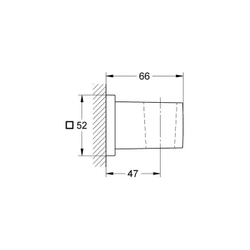 Dušas klausules turētājs GROHE Euphoria Cube StarLight® apdare, Hromēts 27693000