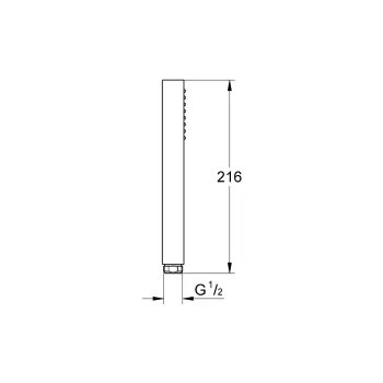 Dušas klausule Grohe Euphoria Cube StarLight® apdare, Hromēts 27698000