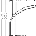 Dušas komplekts Hansgrohe  Rainfinity 130 3j S Puro 650 push 28745000 Hromēta