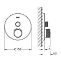 Vannas / Dušas maisītājs Grohe Grohtherm SmartControl iebūvējams, brushed Cool Sunrise  29118GN0