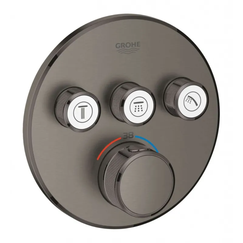 Dušas maisītājs GROHE Grohtherm SmartControl ar termostatu Iebūvējams, StarLight apdare Warm Sunset 29121AL0