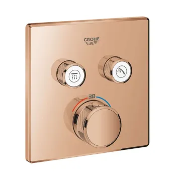Dušas maisītājs GROHE Grohtherm SmartControl Iebūvējams, FastFixation, Long-Life virsma Warm Sunset 29124DA0