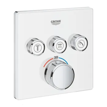 Vannas / Dušas maisītājs Grohe Grohtherm SmartControl iebūvējams 3 izvadi, moon white  29157LS0