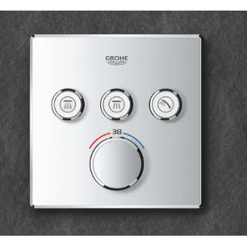 Vannas / Dušas maisītājs Grohe Grohtherm SmartControl iebūvējams 3 izvadi, moon white  29157LS0