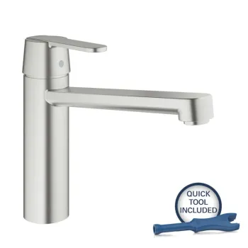 Virtuves maisītājs GROHE Get PVD virsma Supersteel  30196DC0