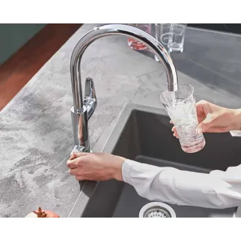 Virtuves izlietnes maisītājs Grohe Blue Pure EuroSmart ar filtru, hromēts 30499000