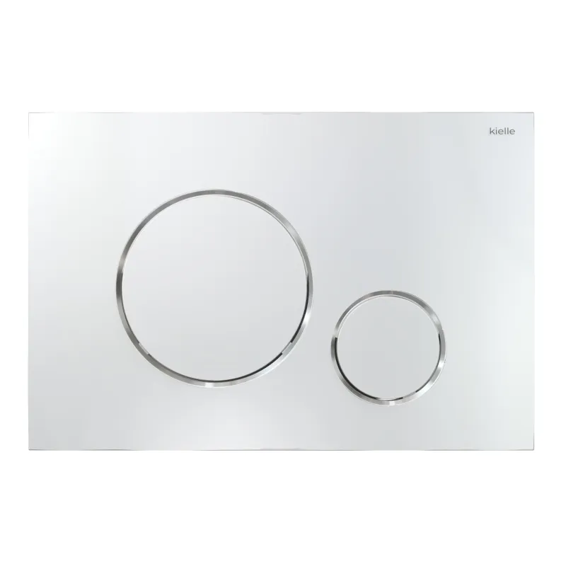 Tualetes poda komplekts Kielle Genesis piekaramais pods Oudee Rimless, rāmis ar Hromētu pogu Gemini II un SoftClose Vāku