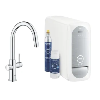Virtuves maisītājs Grohe Blue Home ar filtru izvelkams, Hromēts 31541000
