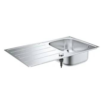 Virtuves izlietne Grohe K200 86x50cm Whisper izolācija, StarLight satīna apdare, pulēts nerūsējošais tērauds 31552SD1
