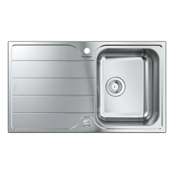 Virtuves izlietne Grohe K500 86x50cm Whisper izolācija, StarLight satīna apdare, pulēts nerūsējošais tērauds 31571SD1