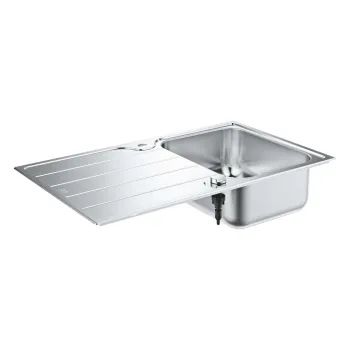 Virtuves izlietne Grohe K500 86x50cm Whisper izolācija, StarLight satīna apdare, pulēts nerūsējošais tērauds 31571SD1