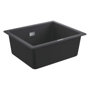 Virtuves izlietne Grohe K700 Granīta ar automātisko noteci, 53x46cm Whisper izolācija, Melna 31654AP0