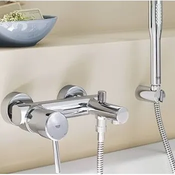 Vannas / Dušas maisītājs Grohe Concetto ar dušas vadu un klausuli, hromēts 32212001