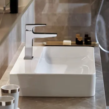 Vannas istabas izlietnes maisītājs Hansgrohe Metropol 100 CoolStart ar push-open izplūdi 32503000 Hromēts