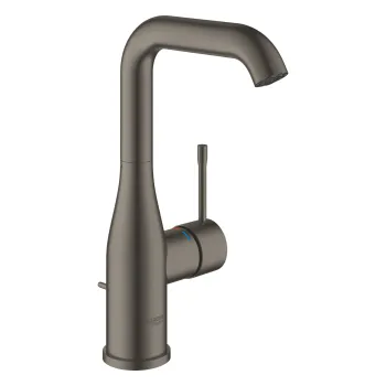 Vannas istabas Izlietnes maisītājs Grohe Essence ar poop up vārstu, brushed dark graphite 32628AL1