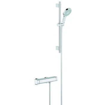 Dušas Sistēma GROHE Grohtherm 200 ar termostatu, EcoJoy tehnoloģij,  Hromēts 34281001 Dušas Sistēma GROHE Grohtherm 200 ar termostatu, EcoJoy tehnoloģij,  Hromēts 34281001