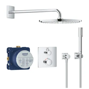 Dušas sistēma Grohe Grohtherm Perfect Rainshower Cosmopolitan 310 Iebūvējams Hromēts 34730000 Dušas sistēma Grohe Grohtherm Perfect Rainshower Cosmopolitan 310 Iebūvējams Hromēts 34730000