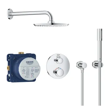Dušas sistēma Grohe Grohtherm Perfect Rainshower Cosmopolitan 210 Iebūvējams Hromēts 34732000 Dušas sistēma Grohe Grohtherm Perfect Rainshower Cosmopolitan 210 Iebūvējams Hromēts 34732000