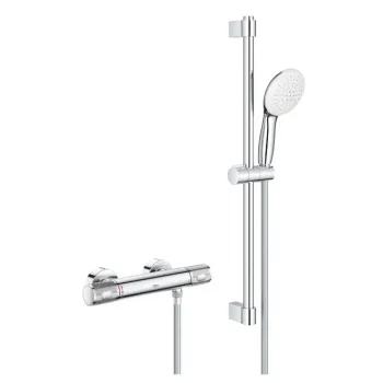 Dušas sistēma Grohe Grohtherm 1000 Performance ar termostatu 34834001 hromēts Dušas sistēma Grohe Grohtherm 1000 Performance ar termostatu 34834001 hromēts