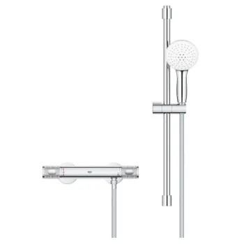 Dušas sistēma Grohe Grohtherm 1000 Performance ar termostatu 34834001 hromēts Dušas sistēma Grohe Grohtherm 1000 Performance ar termostatu 34834001 hromēts