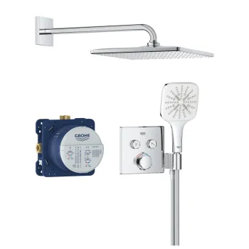 Dušas sistēma Grohe Precision SmartControl 310 Cube Iebūvējama Hromēta 34876000 Dušas sistēma Grohe Precision SmartControl 310 Cube Iebūvējama Hromēta 34876000