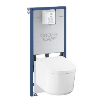 Tualetes poda ar bide komplekts Grohe Rapid SLX rāmis ar Sensia podu + bide funkciju,  Soft Close vāku 36509SH0
